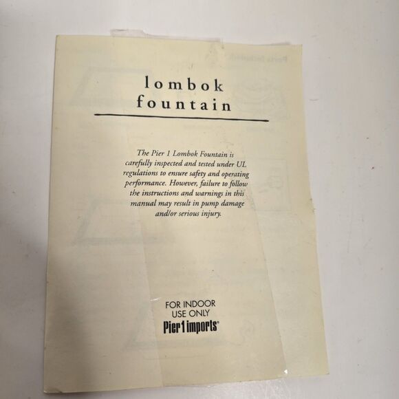 Pier 1 Imports Lombok Fountain Indoor Tabletop Water Feature Serene Relaxing - Picture 12 of 13